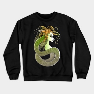 Celtic Serpent Woman Crewneck Sweatshirt